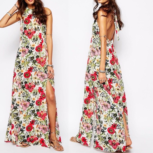 Somedays Lovin Dresses & Skirts - Somedays Lovin Bella Floral Maxi Halter Dress
